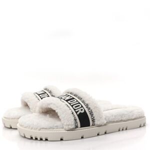 DIOR Shearling Slides